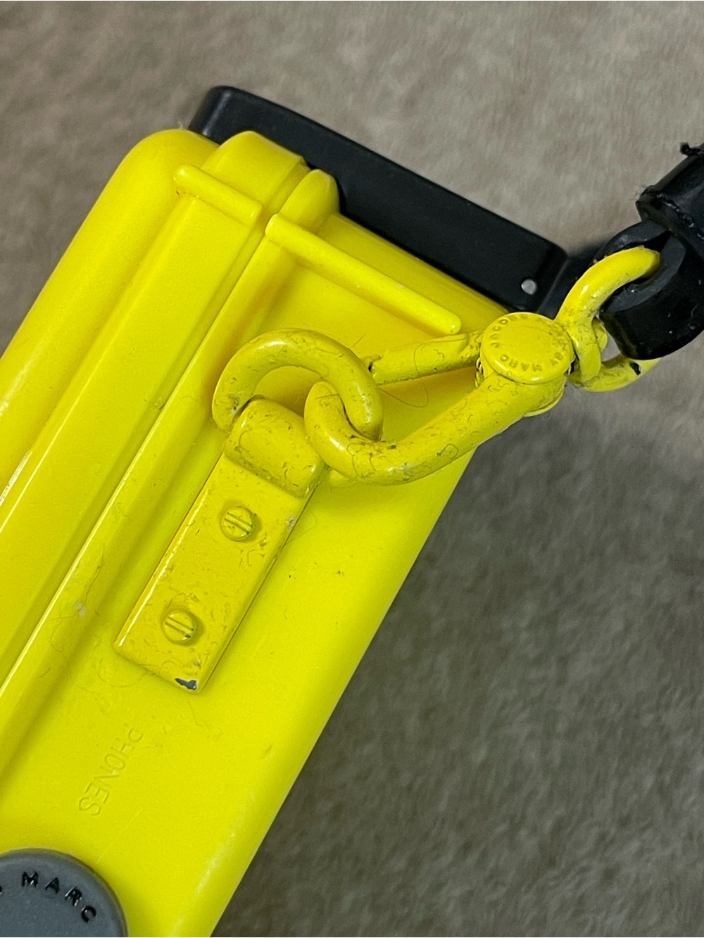 Marc by Marc Jacobs Yellow Crossbody Cassette Bag with Black Strap - Picture 5 of 12